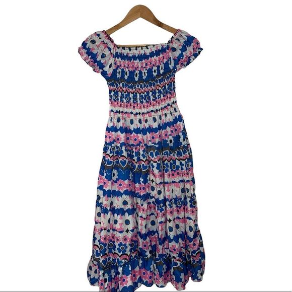 Long Flowy Patterned Sun Dress - Picture 3 of 4